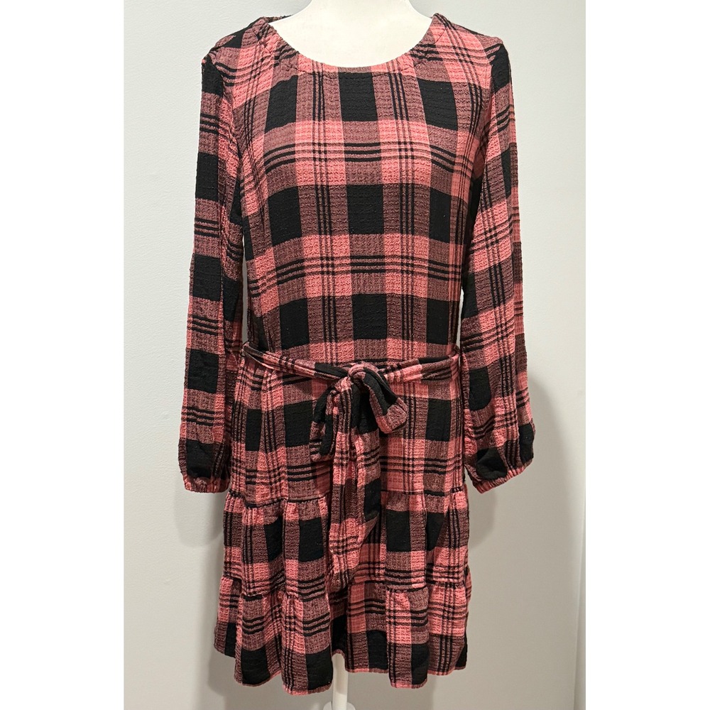 Cloth &‎ Stone Anthropologie Long Sleeve Daia Belted Mini Dress Women M
